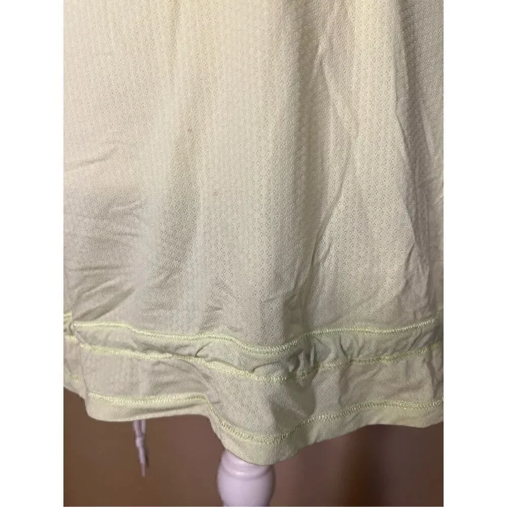 Lululemon Run: Tame Me Tank in Faded Zap Neon Yellow Green Size 4